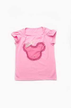 розовая футболка для девочки купить с доставкой