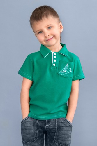футболка поло зеленая для мальчика недорого Харьков