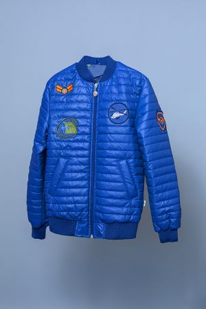 куртка деми синяя для мальчика с аппликацией купить Днепр