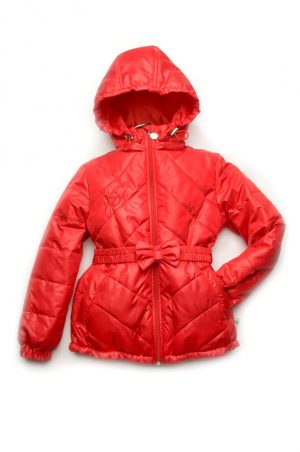 красивая куртка демисезонная для девочки красная недорого