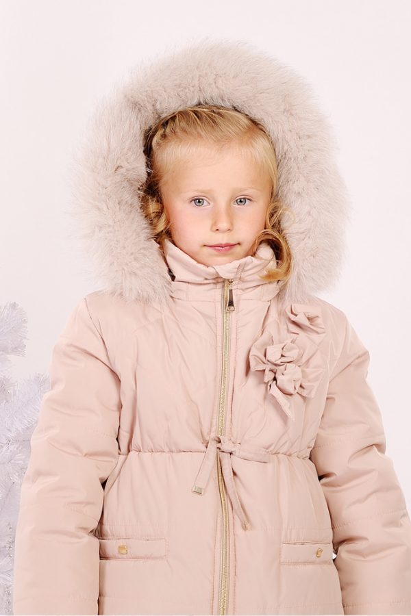 теплая куртка ваниль зима для девочки купить с доставкой