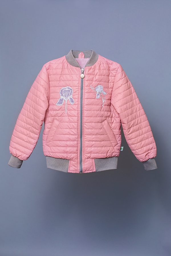 недорогая куртка для девочки ирис розовая