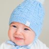 Вязанная шапочка для новорожденного мальчика