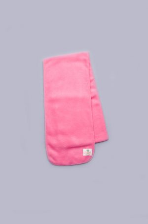 теплый розовый шарф флисовый детский