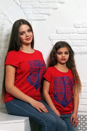 футболка для дочки девочки family look купить
