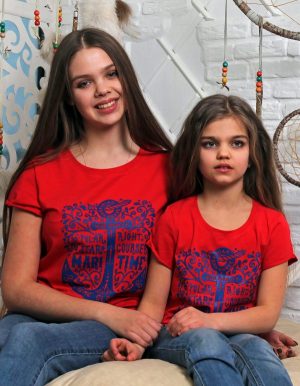 яркая женская футболка для мамы фэмили лук купить Харьков