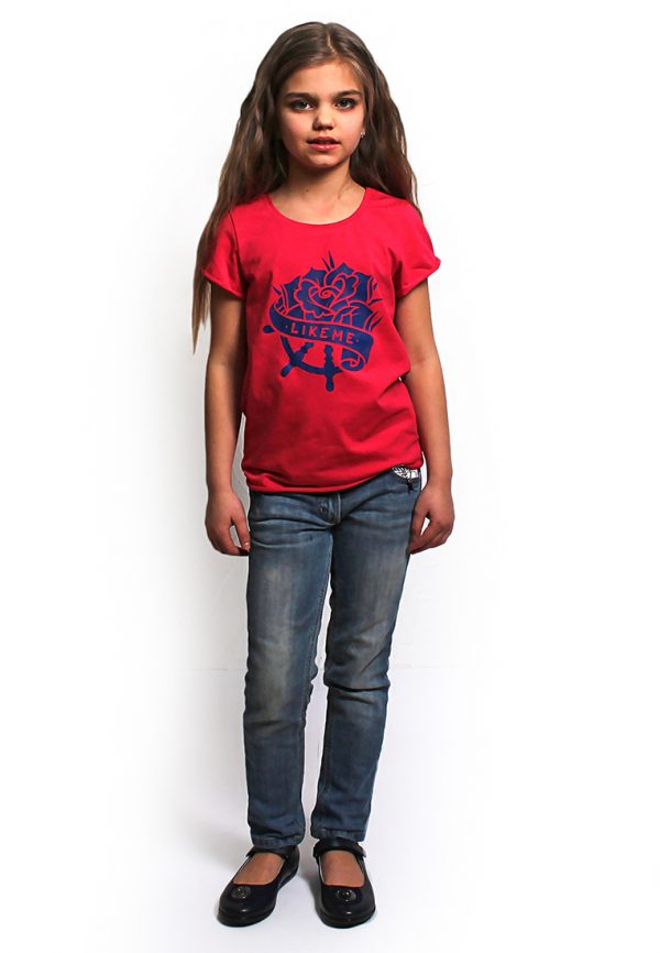 яркая футболка для девочки купить фэмили лук Украина