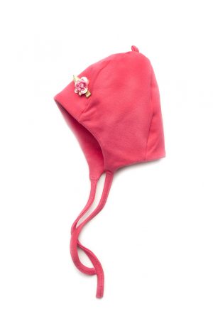 детская шапка для девочки на завязках