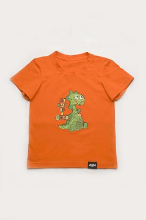яркая футболка для мальчика рисунок динозавр купить